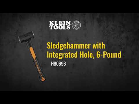 H80696 Sledgehammer with Integrated Hole, 2.72 kg, Klein Tools